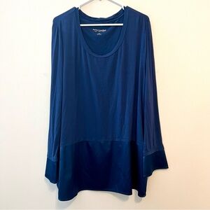 Soft Surroundings Deep Blue Tunic Top